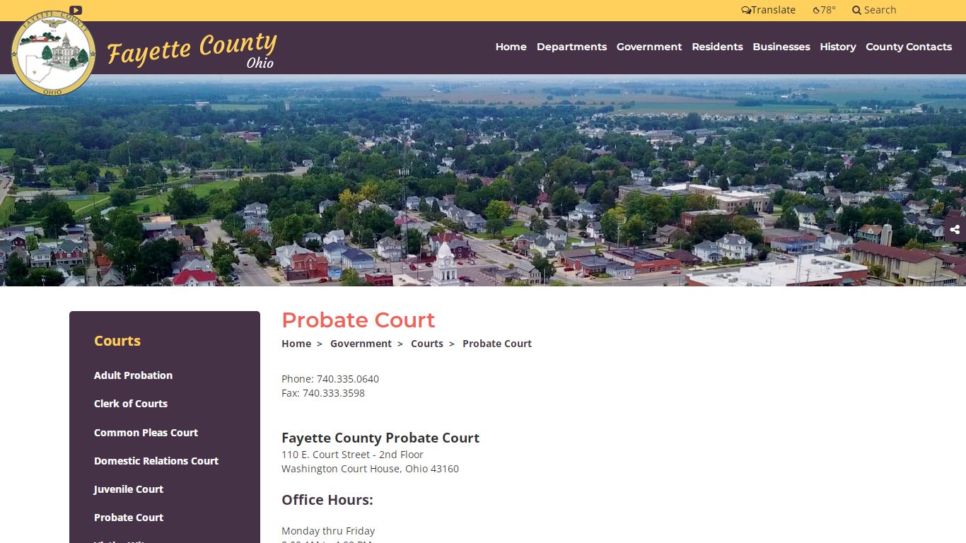 Welcome to Fayette County, Ohio